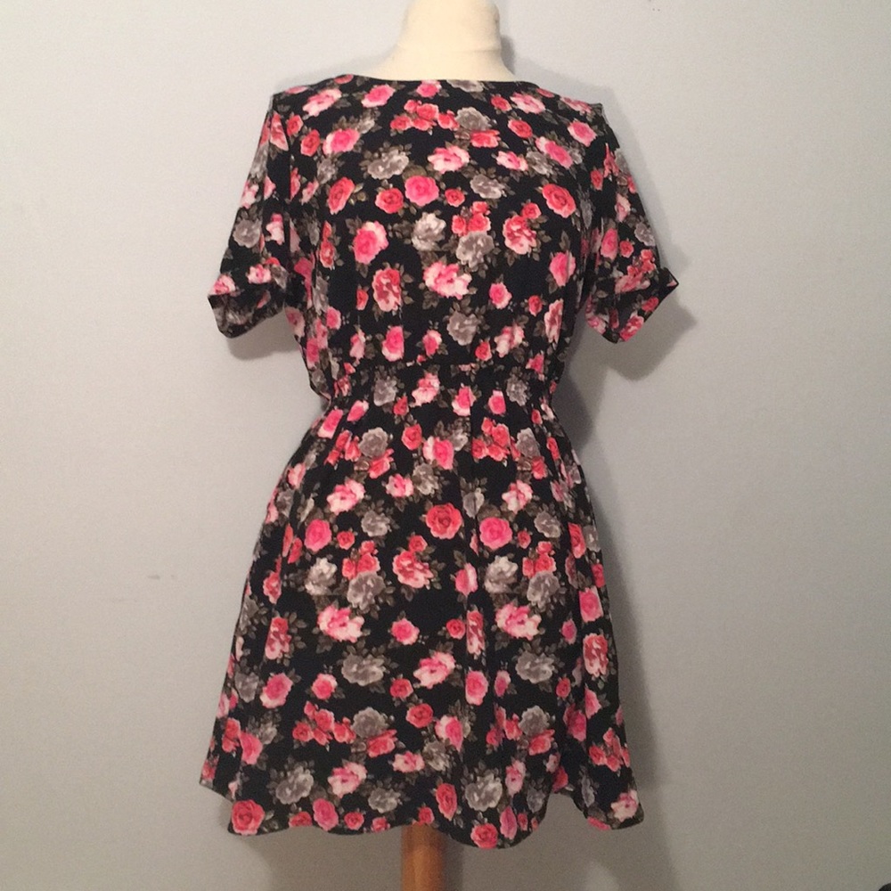 Black and Floral dress